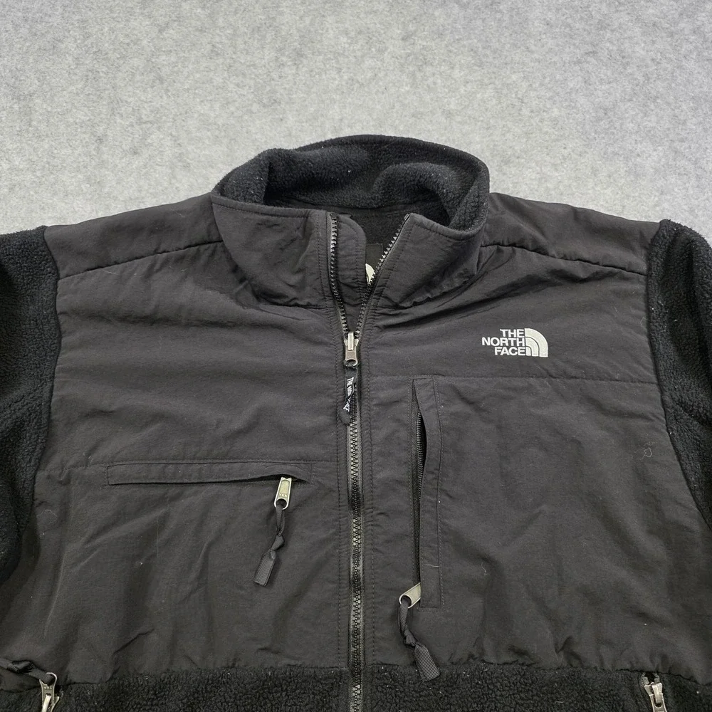 The North Face Denali Jacket Mens XL Black Fleece Nylon Full Zip Windbreaker